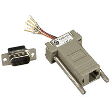 FA755 - Black Box MODULAR ADAPTER KIT - DB9 MALE TO RJ45 FEMALE 8-WIRE