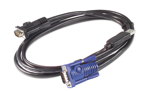 KEYBOARD / VIDEO / MOUSE (KVM) CABLE - 4 PIN USB TYPE A, HD-15 - HD-15 - 6 FT