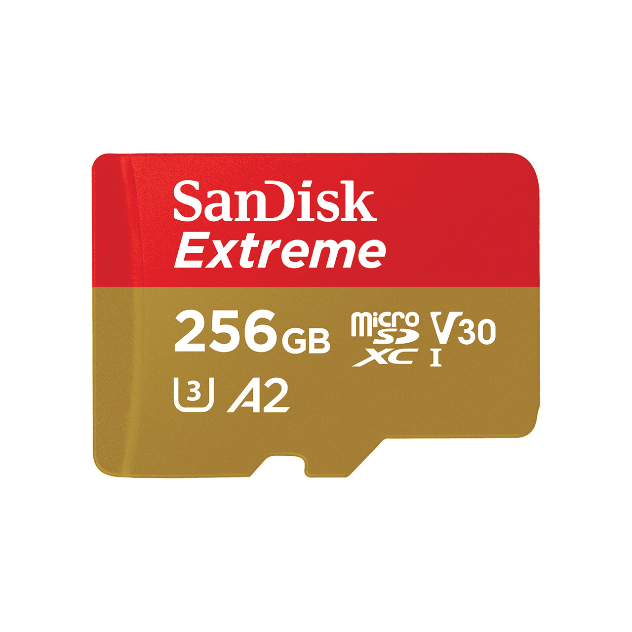 SANDISK EXTREME, MICROSDXC, MEMORY CARD, 256GB, UHS-I, 4K, CLASS 10, W/ ADAPTERU