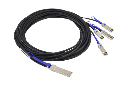 Supermicro CBL-NTWK-0721 fiber optic cable 196.9" (5 m) QSFP+ 4x SFP+ Black