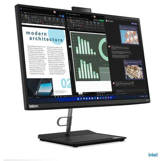 Lenovo ThinkCentre neo 30a IntelÂ® Coreâ„¢ i5 23.8" 1920 x 1080 pixels 16 GB DDR4-SDRAM 512 GB SSD All-in-One PC Windows 11 Pro Wi-Fi 6 (802.11ax) Black