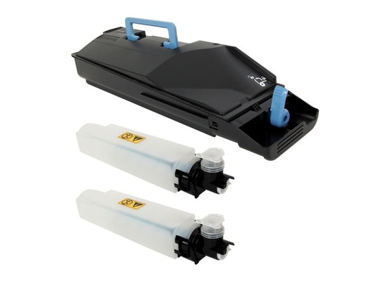 TK857K - KYOCERA TK-857K BLACK TONER CARTRIDGE AND 2 WASTE CONTAINERS FOR USE IN TASKALFA