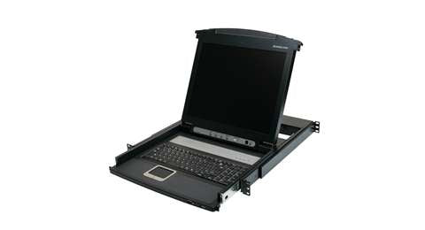 GCL1800 - iogear 17 LCD COMBO CONSOLE.COMPUTER SELECTION VIA FRONT PANEL LED OSD AND HOTKEYS