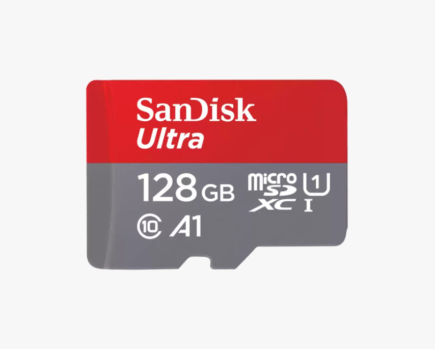 SANDISK ULTRA MICROSDHC MEMORY CARD, 128GB, 120MB/S, C10, UHS, U1, A1, CARD W/AD