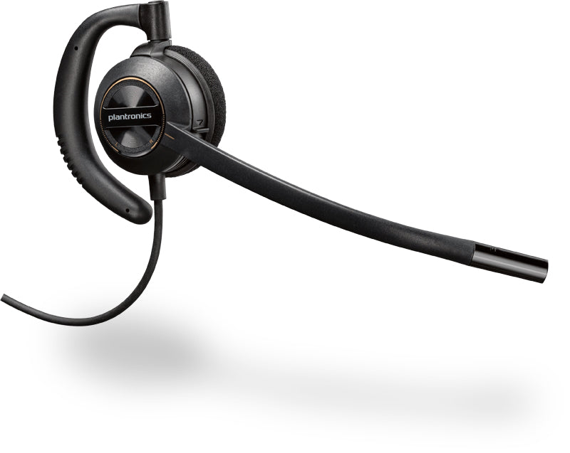 POLY Encore Pro HW540 Headset Wired Ear-hook, Head-band, Neck-band Office/Call center Black