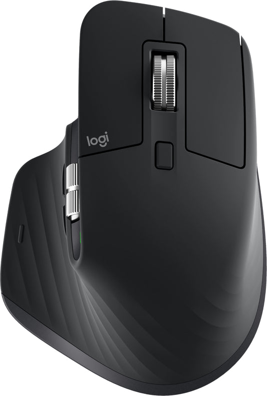 Logitech MX Master 3S mouse Right-hand RF Wireless + Bluetooth Laser 8000 DPI