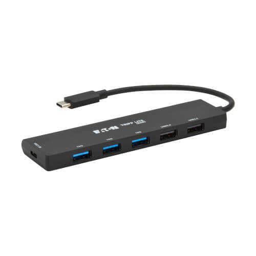 U4600065A1C - Eaton 6-Port Slim USB Hub USB 3.2 Gen 2 10 Gbps and USB-A 2.0 Hub Ports