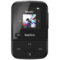 SANDISK MP3 PLAYER, SDMX30-032G-G46K, CLIP SPORT GO, BLACK, GLOBALCLIP SPORT GO,