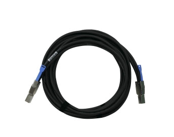 QNAP CAB-SAS30M-8644 Serial Attached SCSI (SAS) cable 118.1" (3 m) Black, Metallic