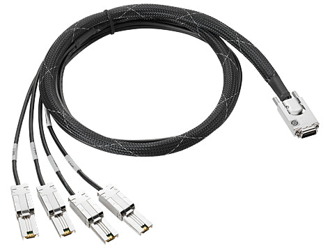 HP K2R10A Serial Attached SCSI (SAS) cable 157.5" (4 m) Black, Silver