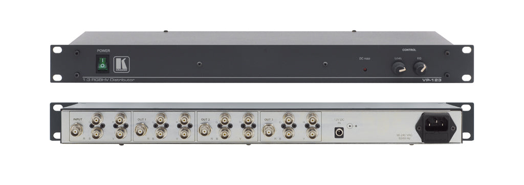 VP-123 - Kramer Electronics 1:3 RGBHV DISTRIBUTION AMPLIFIER