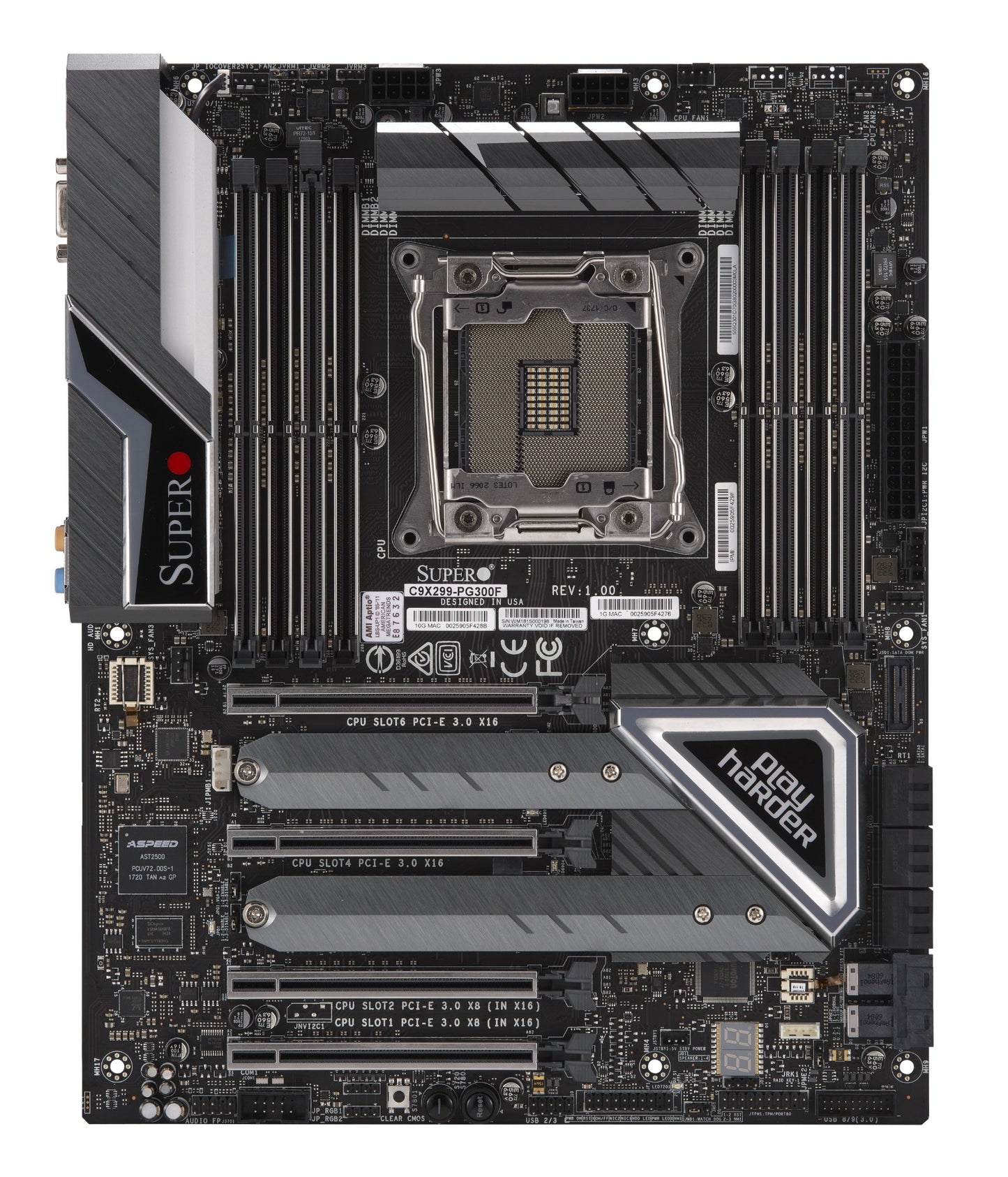 Supermicro MBD-C9X299-PG300F-O motherboard IntelÂ® X299 LGA 2066 (Socket R4) ATX