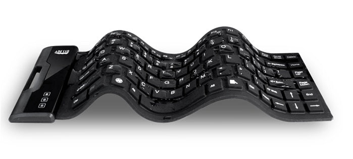 AKB-212UB - Adesso ANTIMICROBIAL WATERPROOF FLEX KEYBOARD (MINI SIZE)