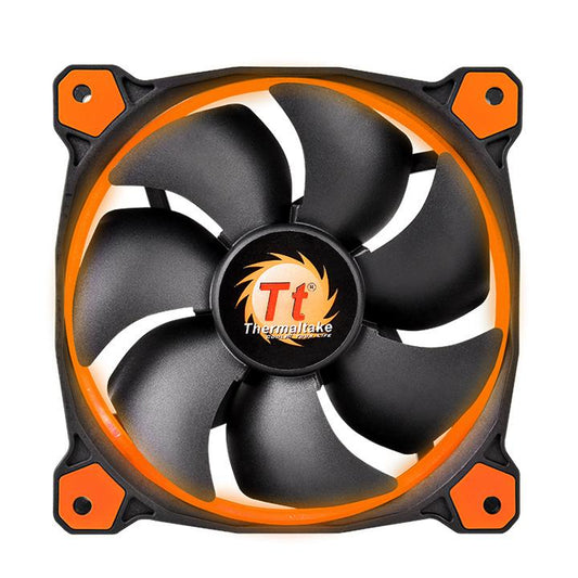 CL-F038-PL12OR-A - Thermaltake RIING 12 120MM LED CASE RADIATOR COOLING FAN (ORANGE)