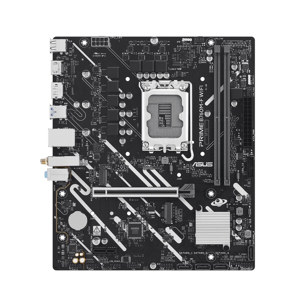 B760M-F - Asus PRIME LGA1700 DDR5 Micro-ATX Motherboard