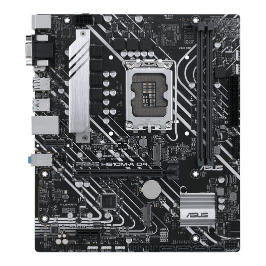 90MB19P0-MVAAYC - Intel Asus Prime H610M-A D4-CSM Desktop Motherboard Chipset Socket LGA-1700