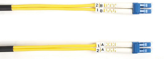 OS2 9/125 SINGLEMODE FIBER OPTIC PATCH CABLE - LSZH, LC TO LC, YELLOW, 15-M (49.