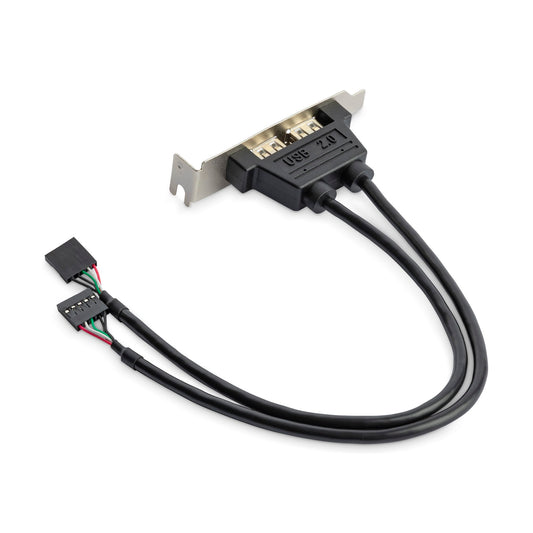 USBPLATELP - StarTech Low Profile Slot Plate Adapter 2 X USB Type A Female To 2 X Serial