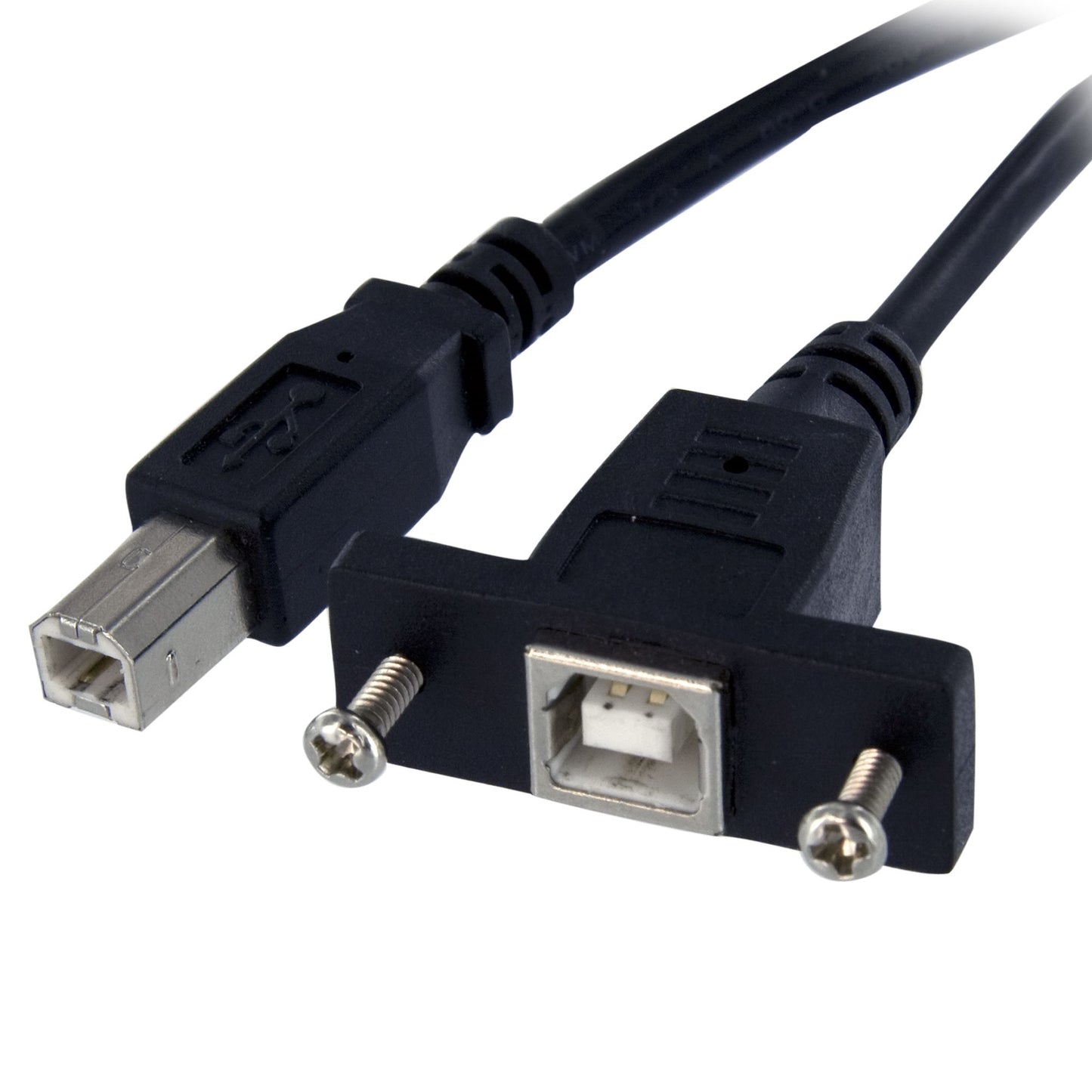 USBPNLBFBM1 - StarTech.com THIS USB TO USB PANEL MOUNT FEATURES A USB TYPE B MALE CONNECTOR ON ONE END, AND