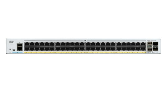 Cisco Catalyst C1000-48FP-4G-L network switch Managed L2 Gigabit Ethernet (10/100/1000) Power over Ethernet (PoE) Gray