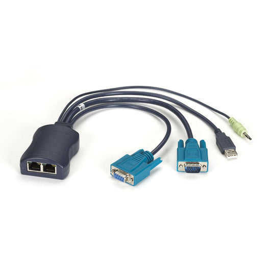 DUAL SERVER ACCESS MODULE - VGA, USB AND AUDIO, 2X CATX, GSA, TAA