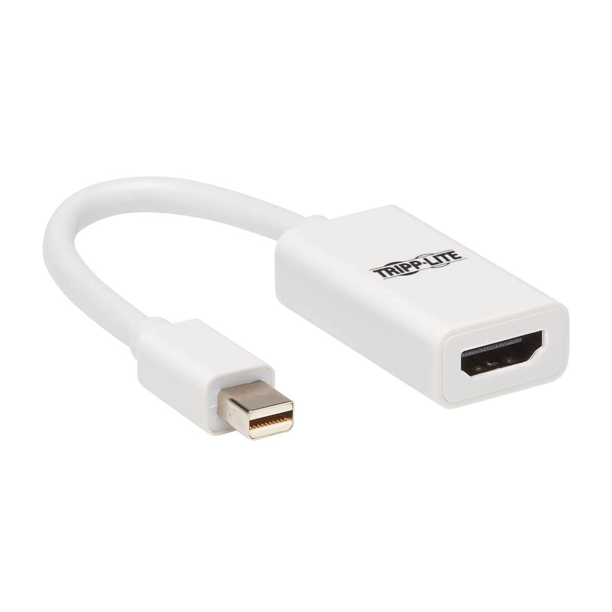 Tripp Lite P137-06N-HDR-W video cable adapter 3.94" (0.1 m) Mini DisplayPort HDMI Type A (Standard) White