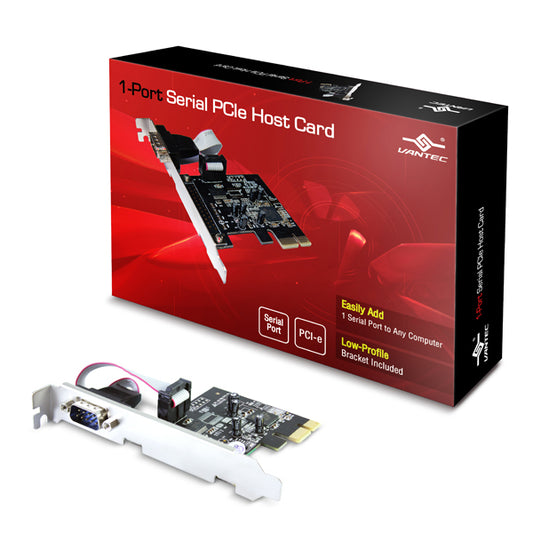 UGT-PCE10SR - VANTEC 1-PORT SERIAL PCIE HOST CARD