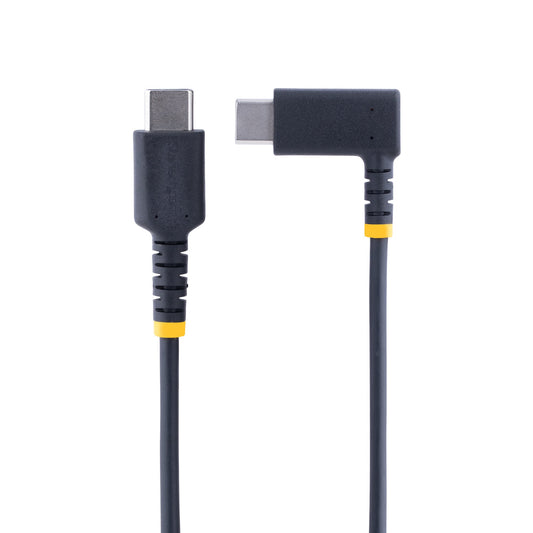 R2CCR-2M-USB-CABLE - StarTech.com 6FT (2M) USB C CHARGING CABLE RIGHT ANGLE - 60W PD 3A - HEAVY DUTY FAST CHARGE U