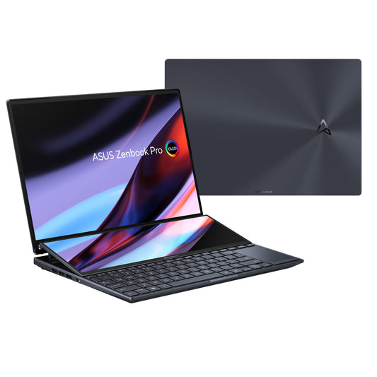 ASUS ZenBook Pro 14 Duo OLED UX8402ZE-DB96T notebook i9-12900H 14.5" Touchscreen IntelÂ® Coreâ„¢ i9 32 GB LPDDR5-SDRAM 1000 GB SSD NVIDIA GeForce RTX 3050 Ti Wi-Fi 6E (802.11ax) Windows 11 Home Black