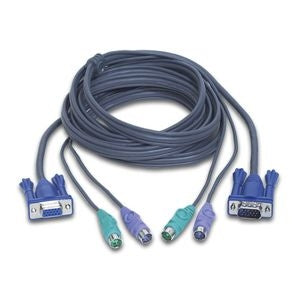 G2L5003P - iogear KEYBOARD / VIDEO / MOUSE (KVM) CABLE - 6 PIN PS/2(M), HD-15 (M) - 6 PIN PS/2(M),