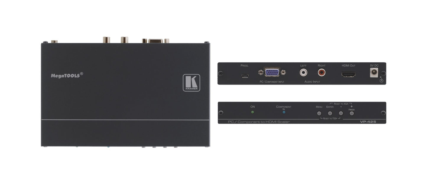 70-42500090 - Kramer Electronics THE VP-425 IS A HIGH-PERFORMANCE DIGITAL SCALER FOR COMPUTER GRAPHICS VIDEO AND