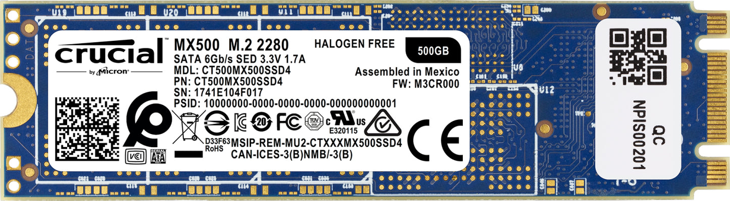 MX500 SSD M.2 500GB SATA 6GB/S