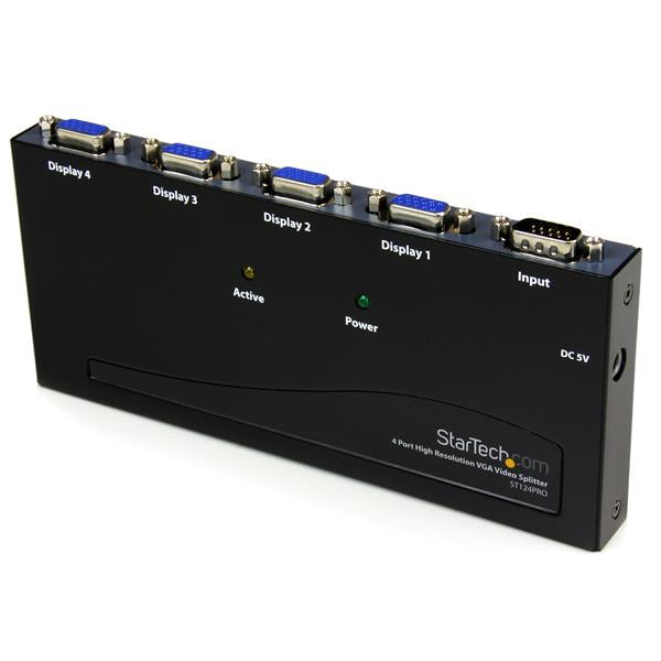 SPLIT A SINGLE HIGH RESOLUTION VGA VIDEO SIGNAL TO 4 MONITORS OR PROJECTORS - VG