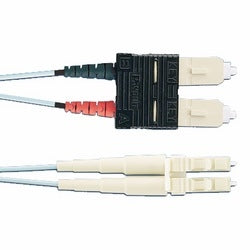Panduit FZ2ERLNSNSNM001 fiber optic cable 39.4" (1 m) LC SC OFNR OM4 Blue
