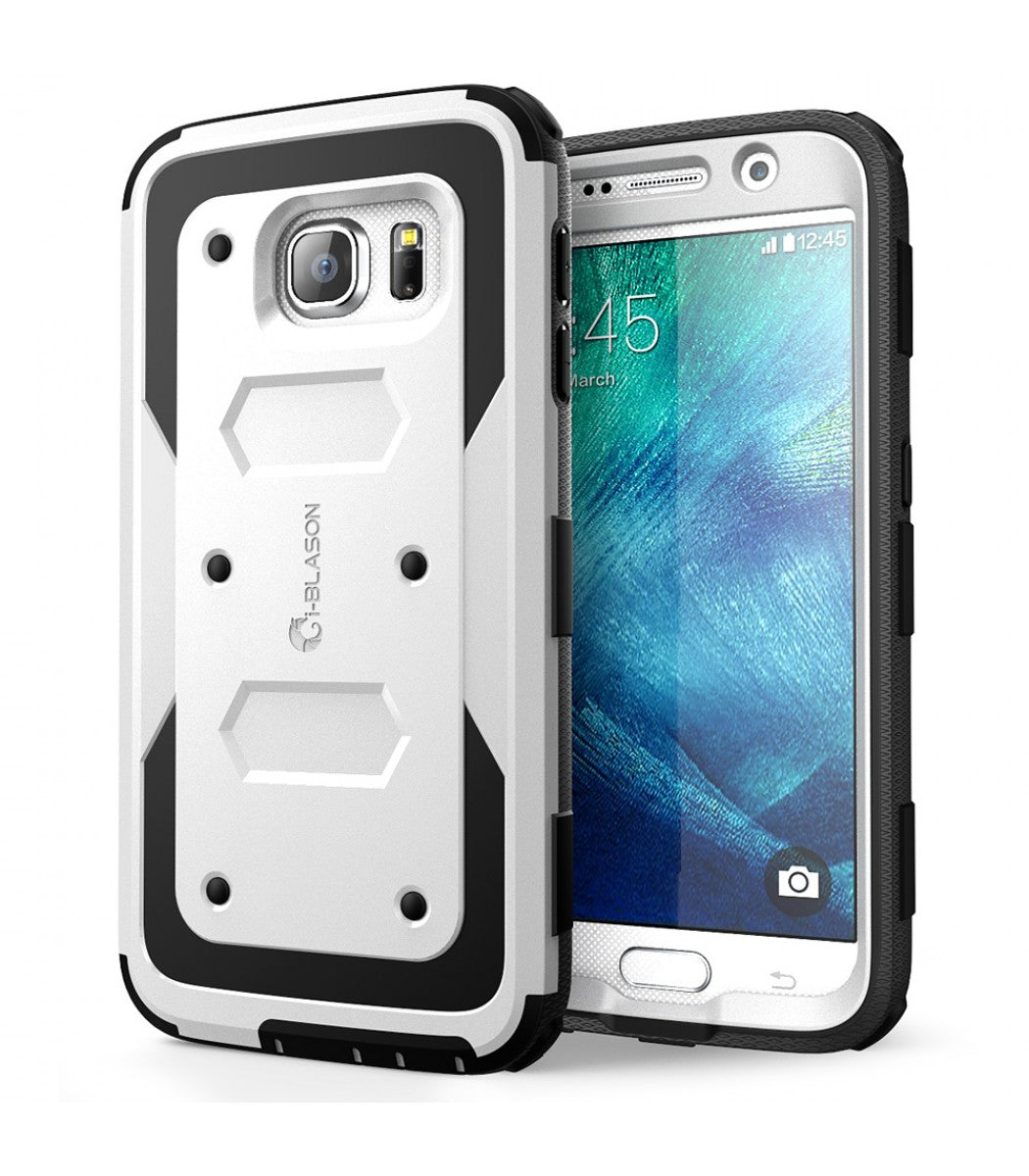 S6-ARMOR-WHITE - i-Blason GALAXY S6 ARMORBOX CASE - WHITE