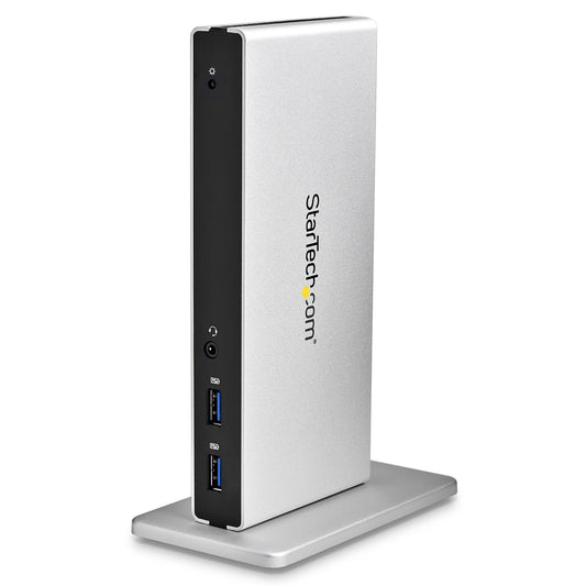 StarTech.com USB3SDOCKDD notebook dock/port replicator Wired USB 3.2 Gen 1 (3.1 Gen 1) Type-B Black, Silver