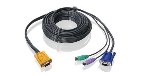 G2L5206PTAA - iogear BONDED KVM CABLE, PS/2, VGA, 20 FEET,CUSTOM-MADE CABLES DESIGNED TO PROVIDE THE