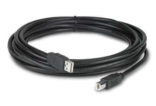 APC NetBotz USB Latching Cable, Plenum, 5m USB cable 196.9" (5 m) USB A USB B Black