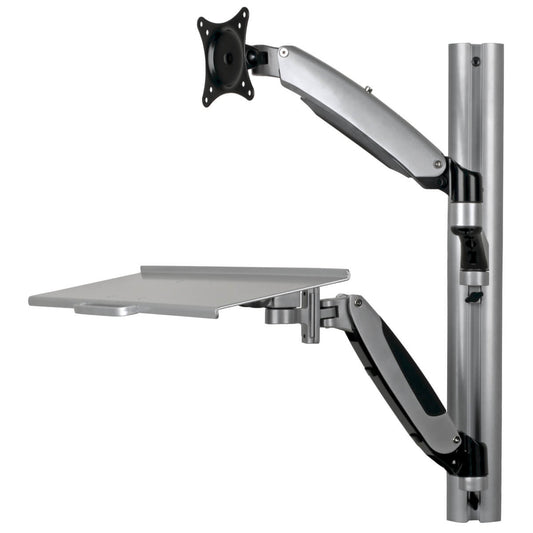 WALL-MOUNT FOR SIT-STAND DESKTOP WORKSTATION W/THIN CLIENT MOUNT