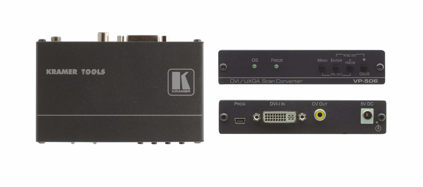 70-0121090 - Kramer Electronics DVI & COMPUTER GRAPHICS VIDEO SCAN