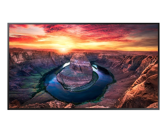 Samsung LH43QMBEBGCXGO signage display Digital signage flat panel 43" IPS Wi-Fi 500 cd/mÂ² 4K Ultra HD Black Built-in processor Tizen 6.5 24/7