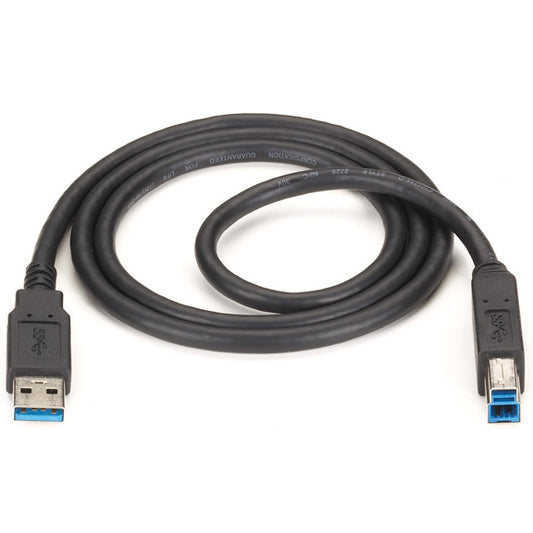 USB30-0010-MM - Black Box USB 3.0 CABLE - TYPE A MALE TO TYPE B MALE, BLACK, 10-FT. (3.0-M)