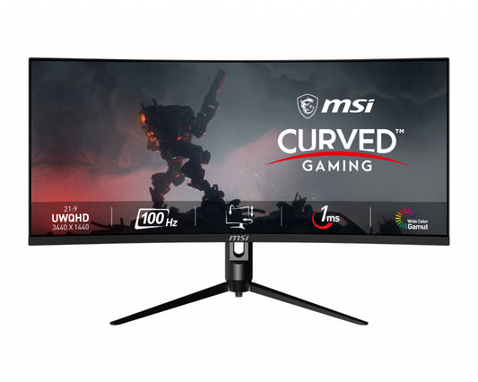 MSI MAG342CQPV computer monitor 34" 3440 x 1440 pixels UltraWide Quad HD LCD Black