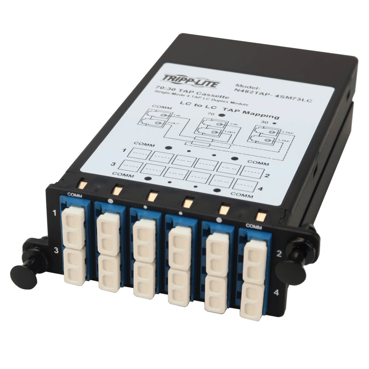 FIBER TAP CASSETTE SMF 4X LC 70/30 SPLIT