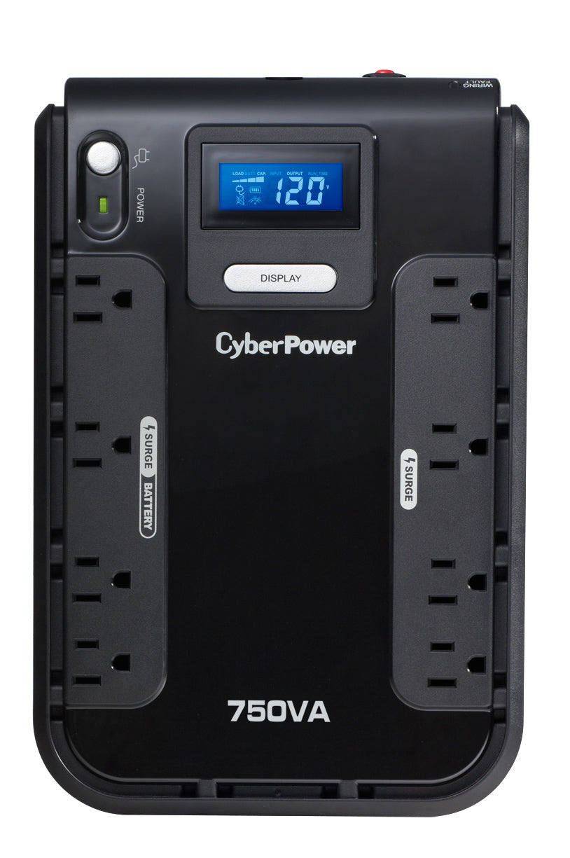 CyberPower CP750LCD uninterruptible power supply (UPS) Standby (Offline) 0.75 kVA 420 W 8 AC outlet(s)