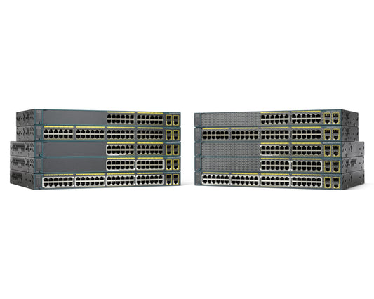 Cisco Catalyst C2960+48TC-L, Refurbished Managed L2 Fast Ethernet (10/100) Black