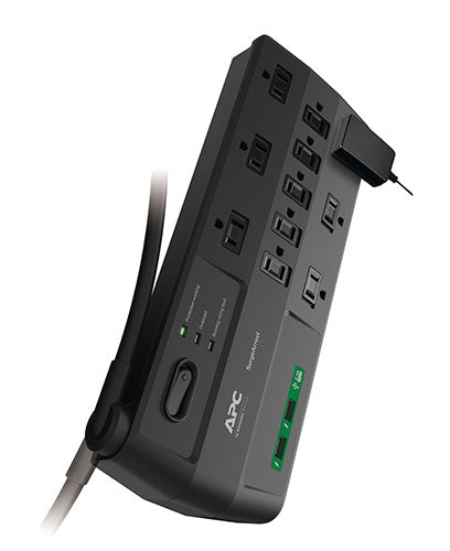 APC HOME OFFICE SURGEARREST 11 OUTLETS WITH 2 USB CHARGING PORTS (5V, 2.4A IN TO