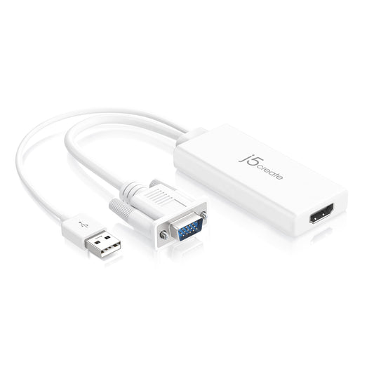 JDA214 - j5create VGA TO HDMI VIDEO AUDIO ADPT