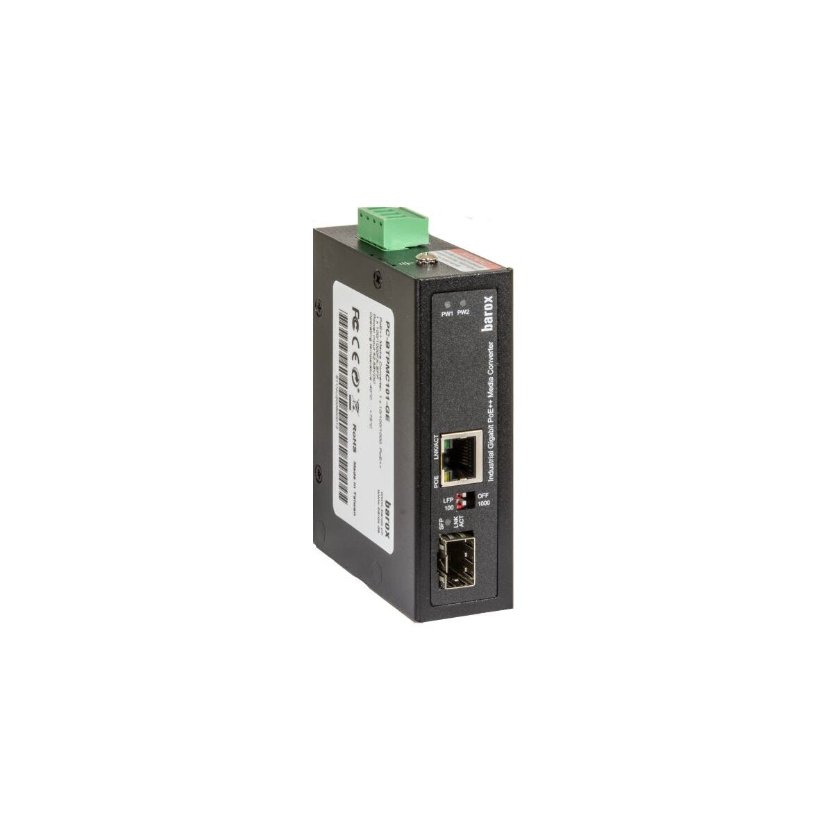 PC-BTPMC101-GE - Barox Gigabit Ethernet PoE Media Converter