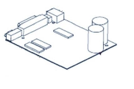 MAIN CONTROL PCBA, PAR./RS-232/USB, FULL MEMORY, CUTTER COMPATIBLE